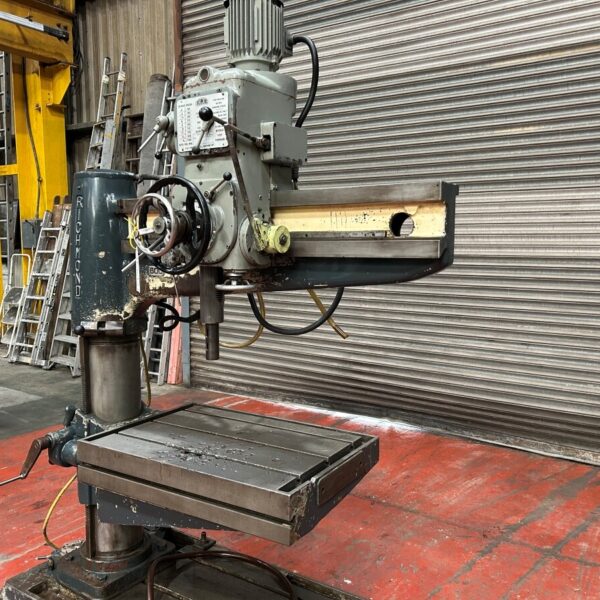 F3682 RICHMOND SR2 3' RADIAL ARM DRILL WITH RISE & FALL TABLE